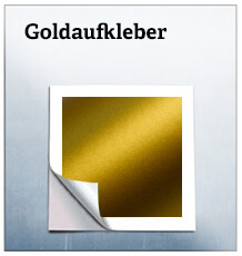 Gold Aufkleber