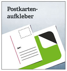 Postkarten Aufkleber